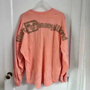 Disney Adult Shirt Walt Disney World Spirit Jersey - Rose Gold Peach Size M